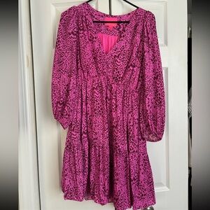 Lilly Pulitzer Deacon 3/4 Sleeve V-neck Dress. New without tags